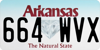 AR license plate 664WVX