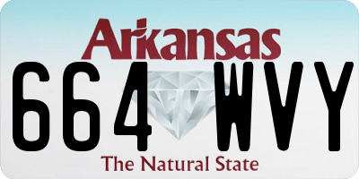 AR license plate 664WVY