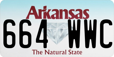 AR license plate 664WWC