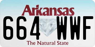 AR license plate 664WWF