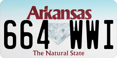 AR license plate 664WWI