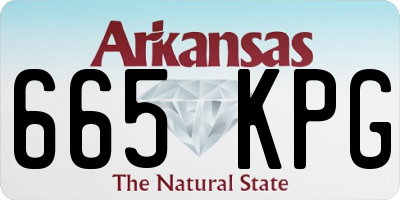 AR license plate 665KPG