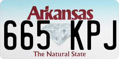 AR license plate 665KPJ