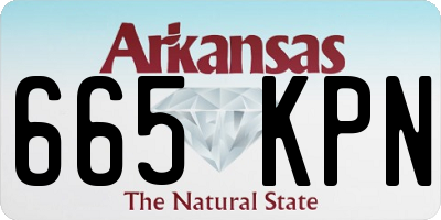 AR license plate 665KPN