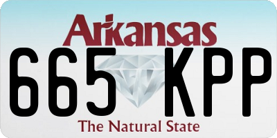 AR license plate 665KPP