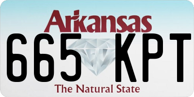 AR license plate 665KPT