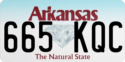 AR license plate 665KQC