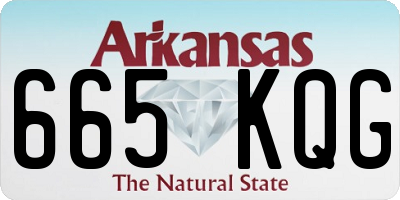 AR license plate 665KQG