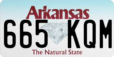 AR license plate 665KQM