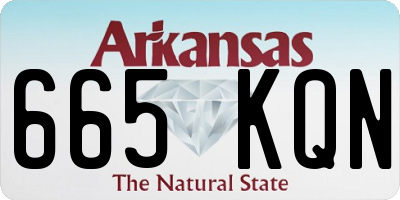 AR license plate 665KQN