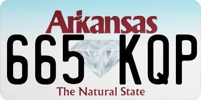 AR license plate 665KQP