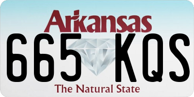 AR license plate 665KQS