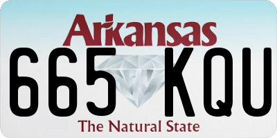 AR license plate 665KQU