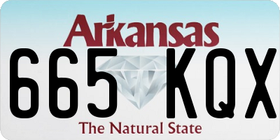 AR license plate 665KQX