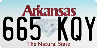 AR license plate 665KQY