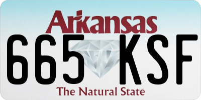 AR license plate 665KSF