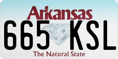 AR license plate 665KSL