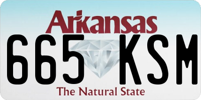 AR license plate 665KSM