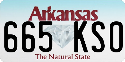 AR license plate 665KSO