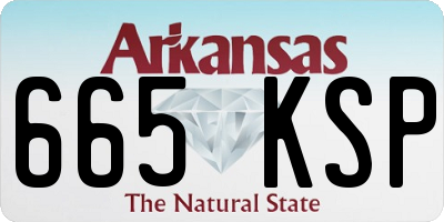 AR license plate 665KSP