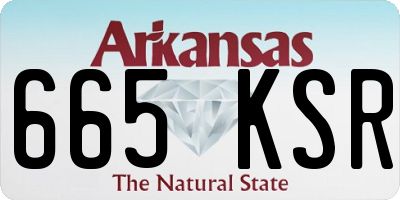 AR license plate 665KSR