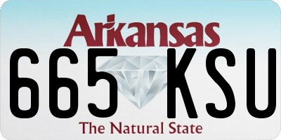 AR license plate 665KSU