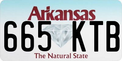 AR license plate 665KTB