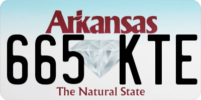 AR license plate 665KTE