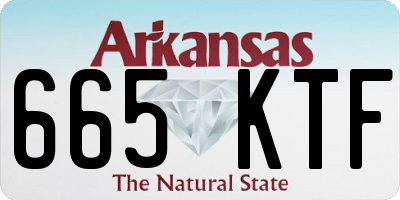 AR license plate 665KTF