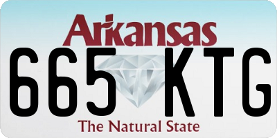 AR license plate 665KTG