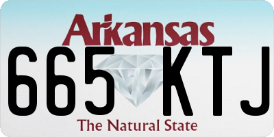 AR license plate 665KTJ