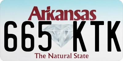 AR license plate 665KTK