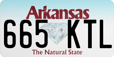 AR license plate 665KTL