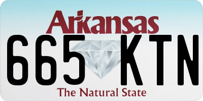 AR license plate 665KTN