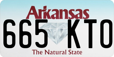 AR license plate 665KTO