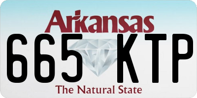 AR license plate 665KTP
