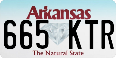 AR license plate 665KTR