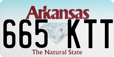 AR license plate 665KTT