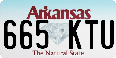 AR license plate 665KTU