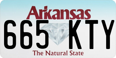 AR license plate 665KTY