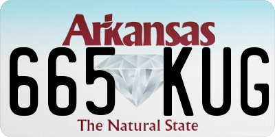 AR license plate 665KUG