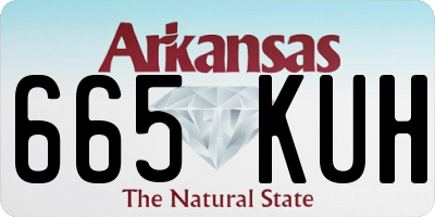 AR license plate 665KUH