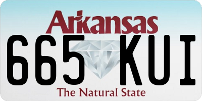 AR license plate 665KUI