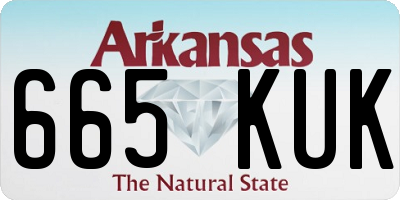 AR license plate 665KUK