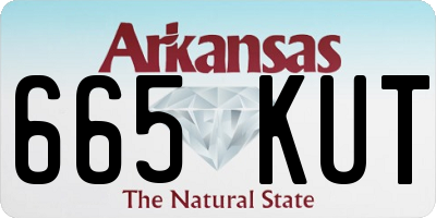 AR license plate 665KUT