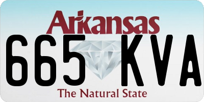 AR license plate 665KVA