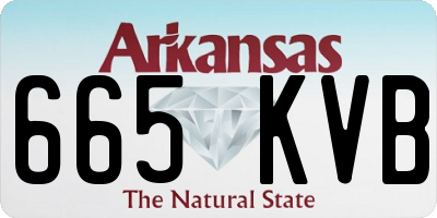 AR license plate 665KVB