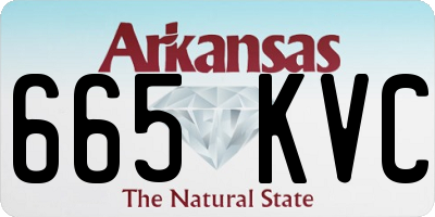 AR license plate 665KVC