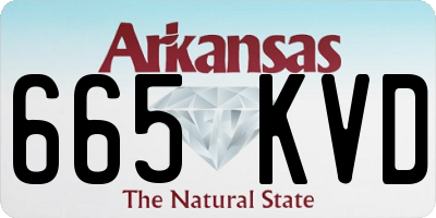 AR license plate 665KVD