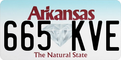 AR license plate 665KVE